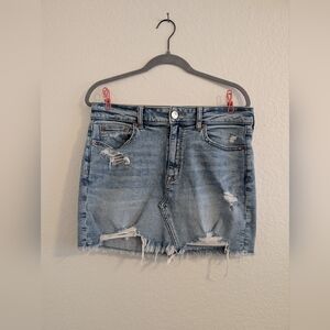 American Eagle Hi-Rise Mini Denim Skirt